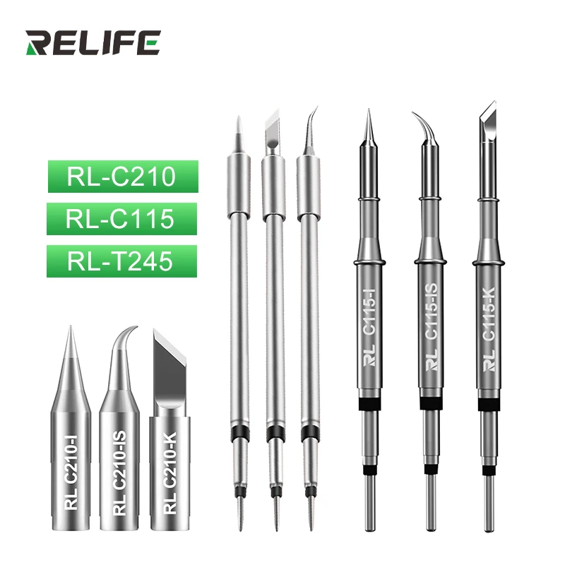 RL-C210 /C245 / C115 Soldering Iron Tips Heating Core Efficient Heat Conduction Temperature Universal JBC rl c210 c245 c115 soldering iron tips heating core efficient heat conduction temperature universal jbc