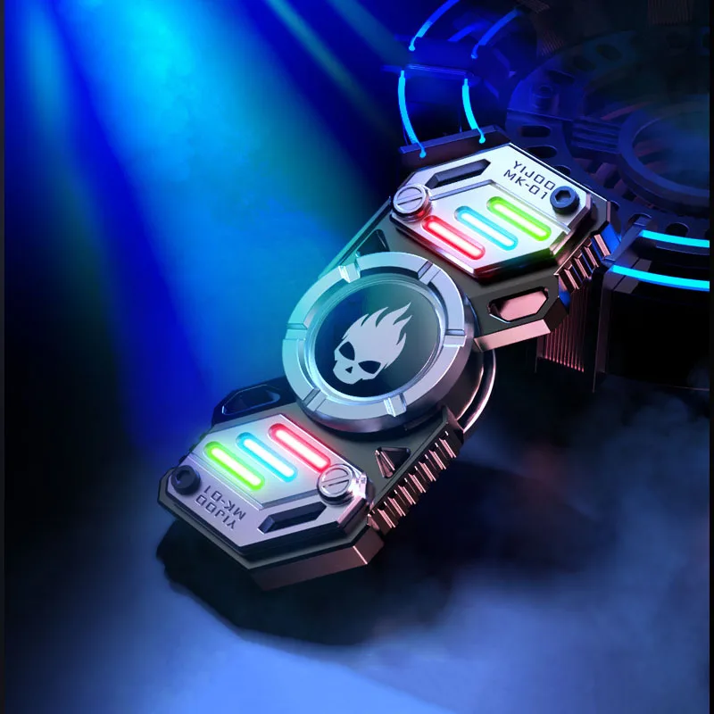 

Fingertip Gyroscope Glow Toy Finger Pressure Reducing Children's Decompression Tool Boy Black Technology Deformable Machinery