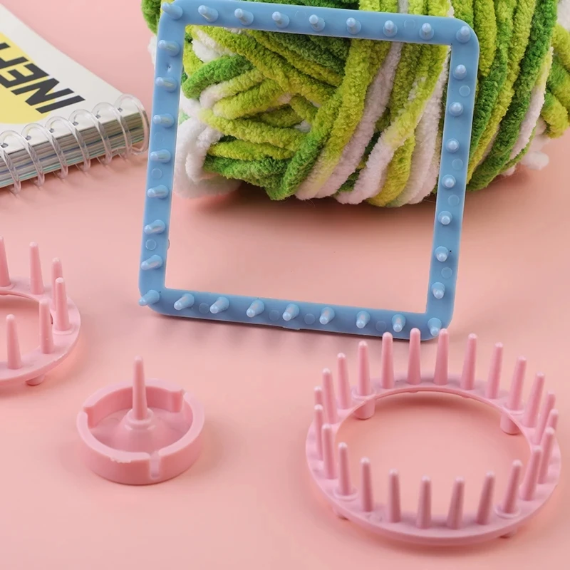 KRABALL Yarn Knitting Loom Flower Daisy Tools Yarn Weave Pattern Maker Set DIY Craft Tool Stitching Manual Machine