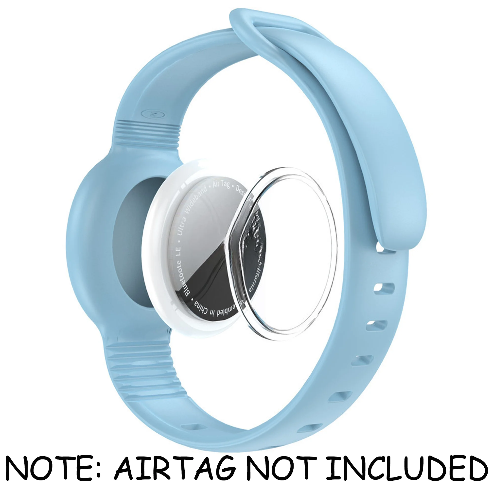 Eye-Catching Adjustable Airtag Necklace with Waterproof Silicone Holder