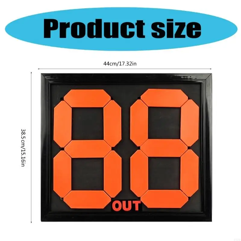 P88E Football Manual Substitution Board Card for Change Player and Time Display