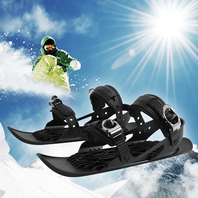 Winter New Mini Short Skiing Shoes Adult Kids Adjustable Snowboard Ski Sled  Outdoor Travel Snow Walking