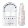 Makartt Glitter Acrylic Nail Powder,2oz Mixed Sparkly Acrylic Powder,Pink Yellow Star Clear Nail Acrylic Powder for Extension 1