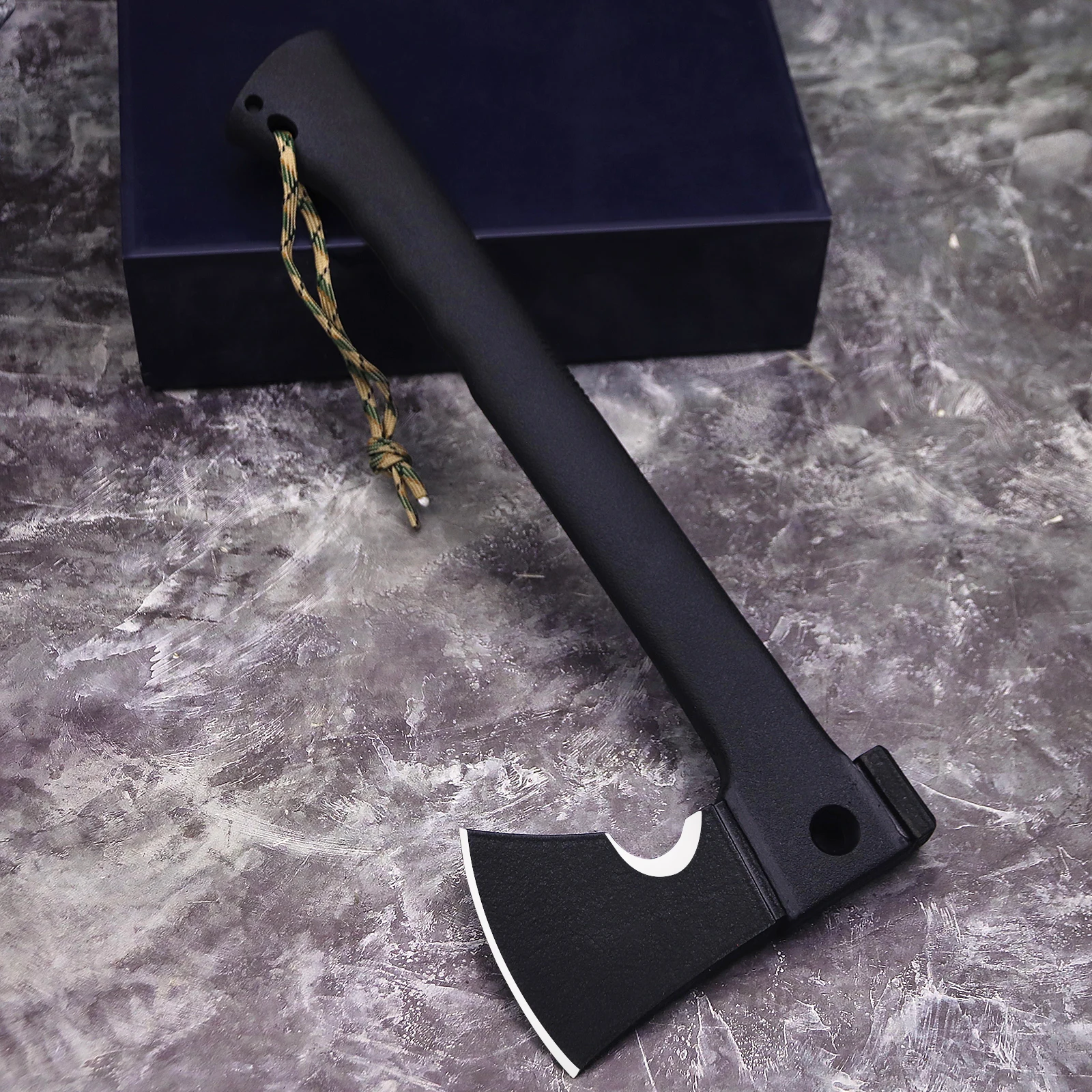 WPKOPYA  USA  440C Multi-functional outdoor tactical ax distribution small straight knife, jungle trekking logging axe 3