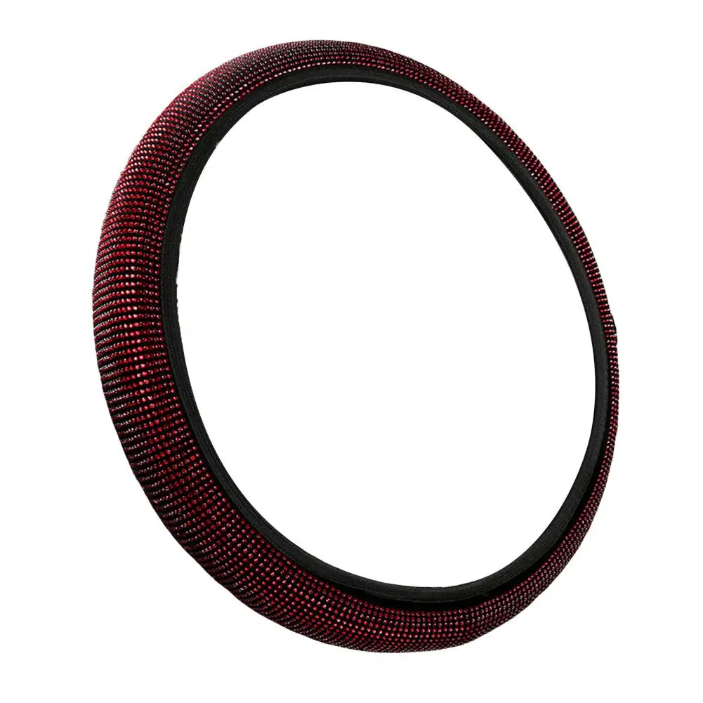 

Practical Car Interior Cover Non-slip Durable Rhinestone Steering Wheel Protector Car Steering Covers Steering Wheel Cover