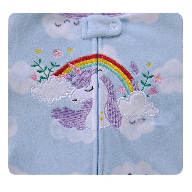 Newborn Infant Baby Boy Girls Romper Spring Autumn Warm Polar Fleece Long-Sleeve Style Jumpsuit Baby Overalls Children Clothes 4