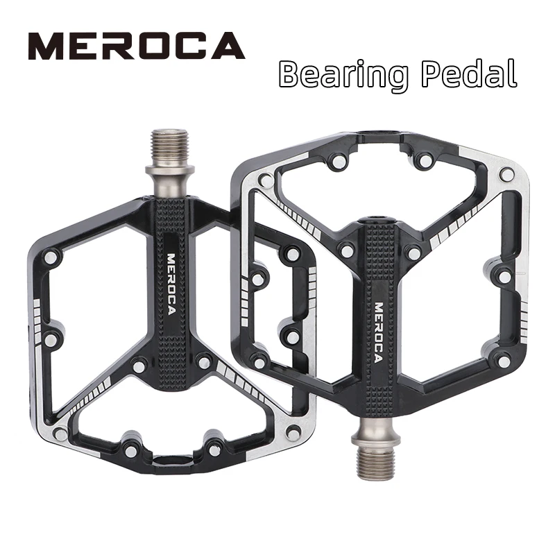 

MEROCA Ultralight Bicycle Pedals Sealed Bearing Aluminium Alloy Cycling Non-slip Mountain Bike BMX Road Bike Pedals Accessories