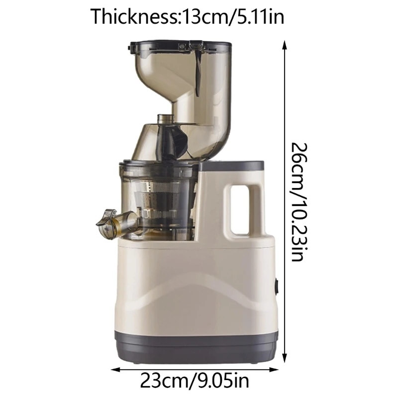 D0AB Masticating Juicer Machines 150W Slow Cold Press Juicer High Juice Juicer for Fruits and Vegetables Easy to Clean 6