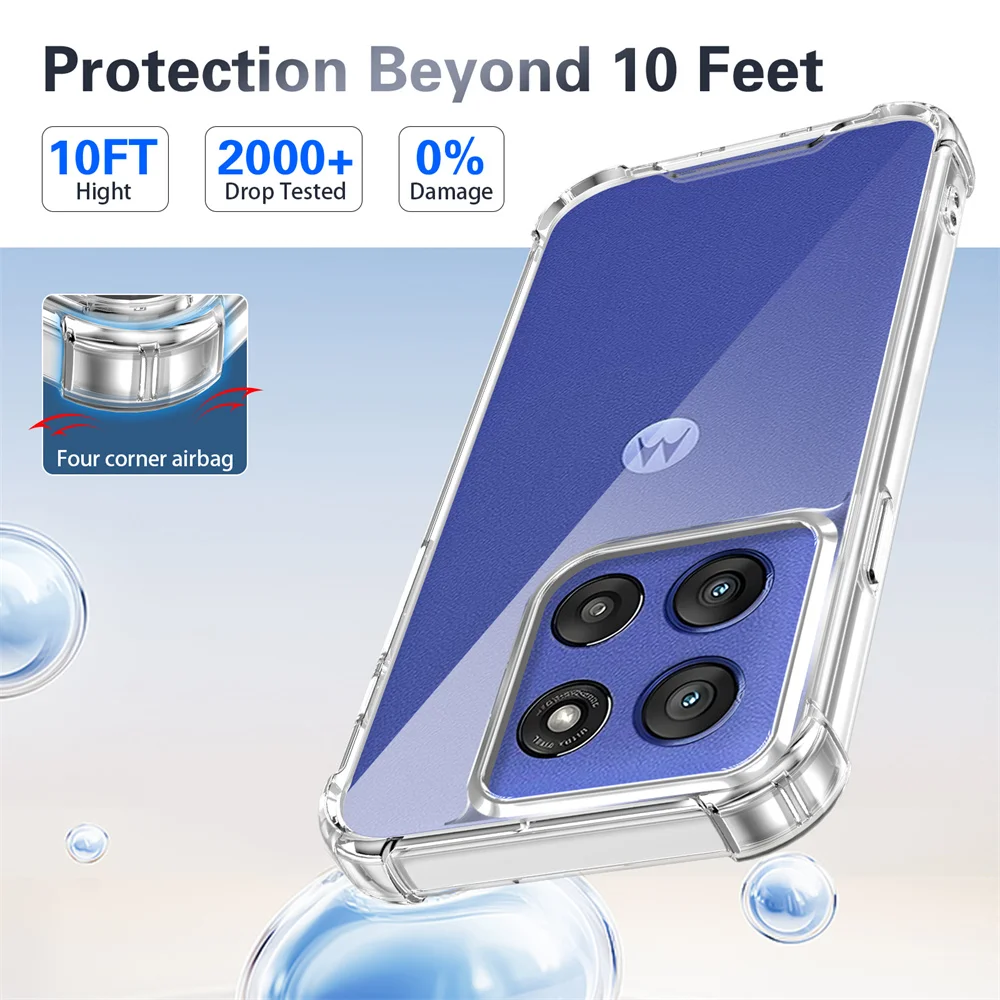 Anti-Yellowing Shockproof Clear Phone Case