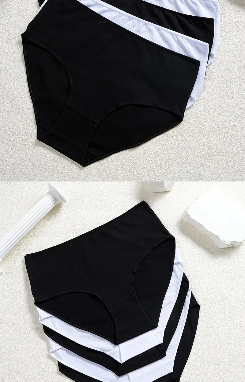 Cotton High Waist Panties – Seamless Women's Briefs | Breathable Underwear Comfort