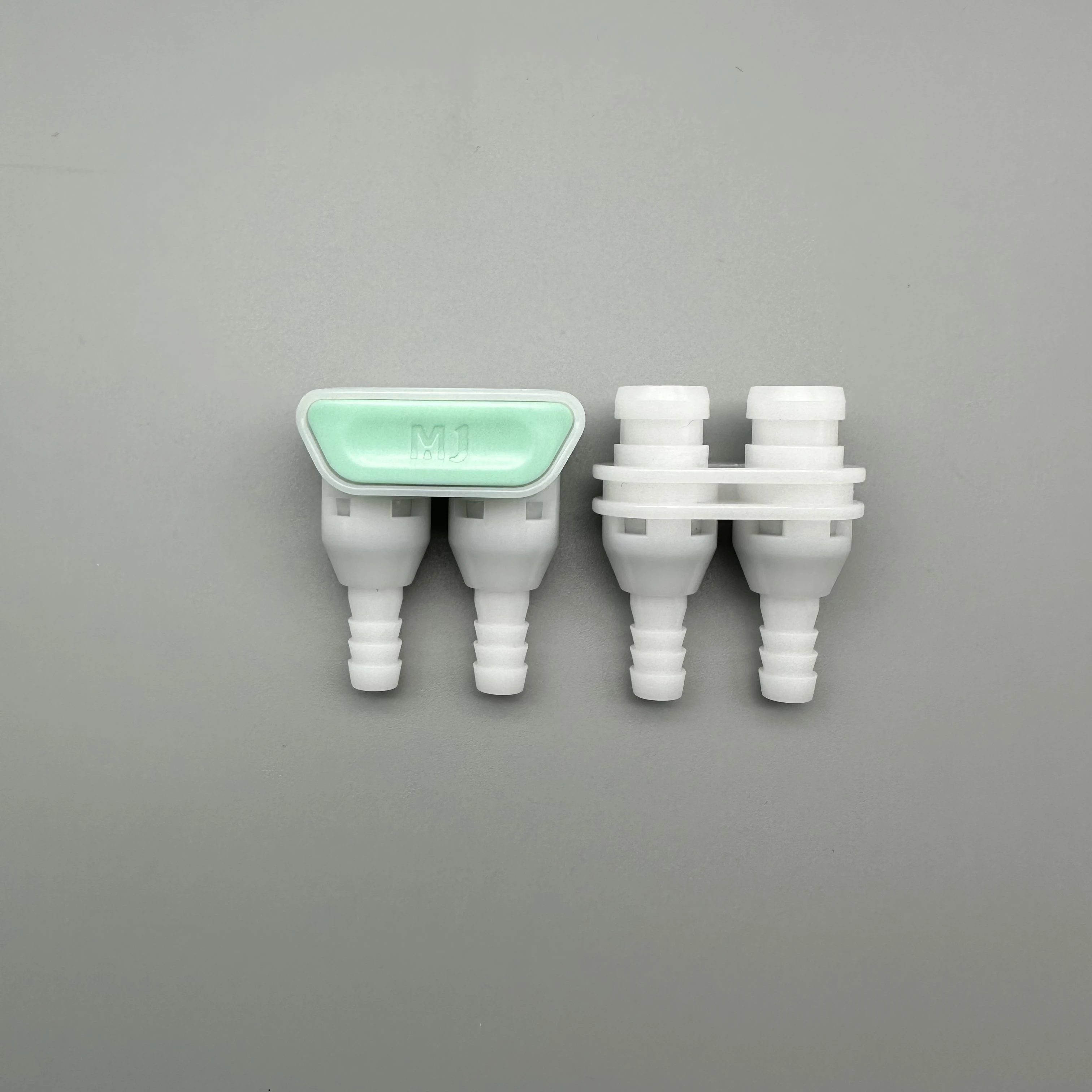 New White Cyan Double Head Female Domestic CPC Quick Connector Quickly Disconnects DPCD22004