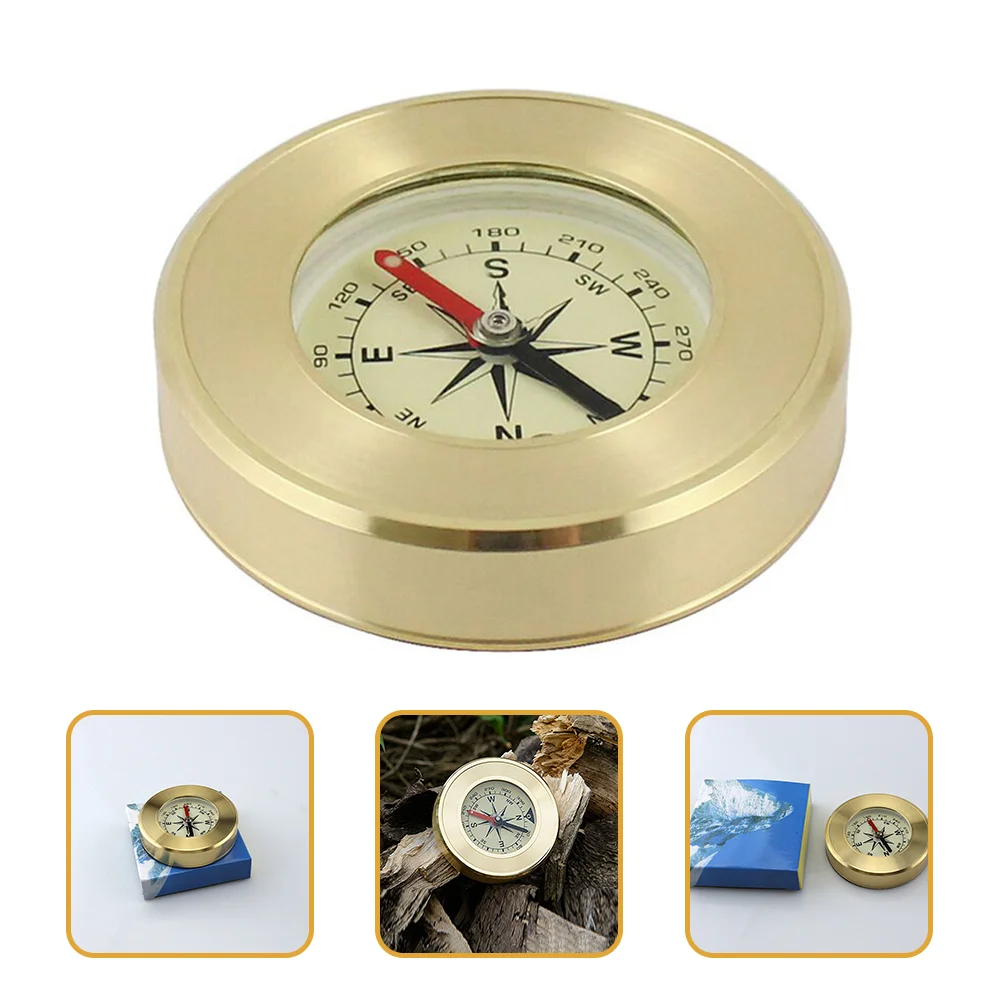 

High Accuracy Mini Compass Tourist Professional Girls Toys Kids Toys Brass Hiking Pirate