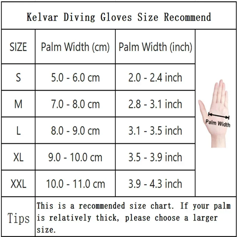 Kevlar Diving Glove 3mm&5mm Neoprene with Ultra-Strength Cut-Resistant. Titanium Coating for Dive,Hunting,Winter Gloves 6