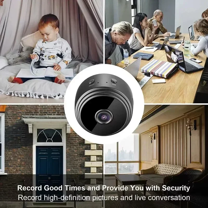 4K Ultra HD WiFi Wireless Indoor Security Camera with App Remote & Local Video Storage