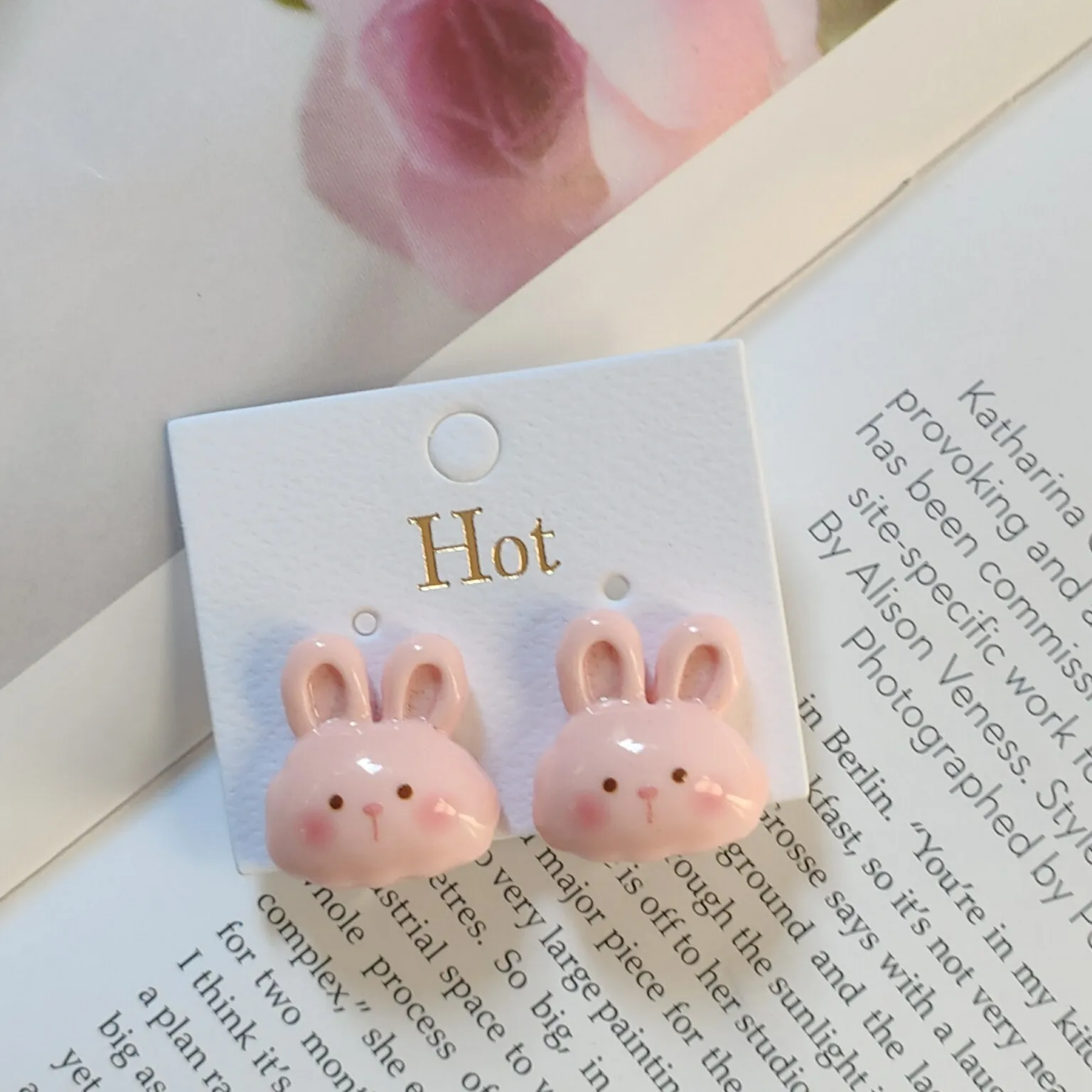 

Small Baby Girls Cute Earring Rabbit Bear Star Resin Clip on Earrings for Little Girls No Pierced Earring