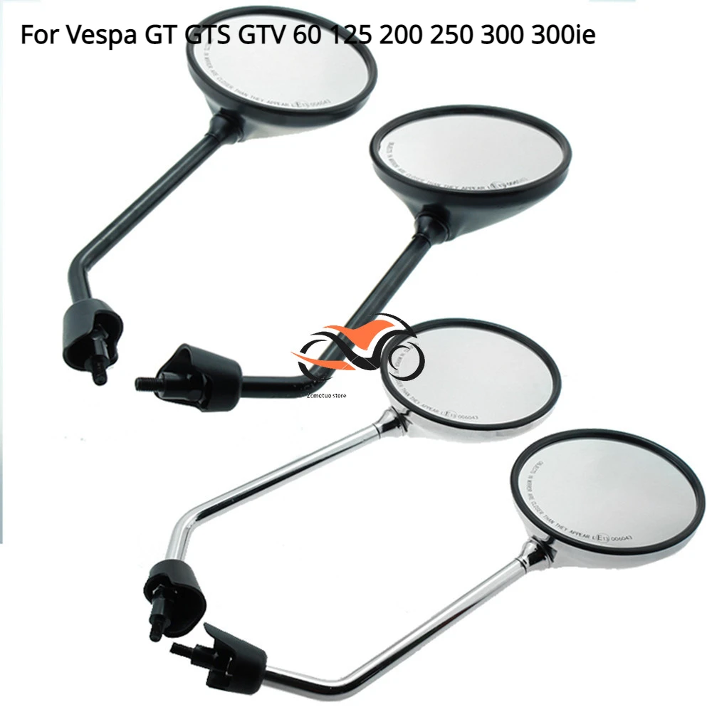 

For Vespa GT GTS GTV 60 125 200 250 300 300ie Motorcycle Mirrors Rearview Rear view Motorcycle Accessories