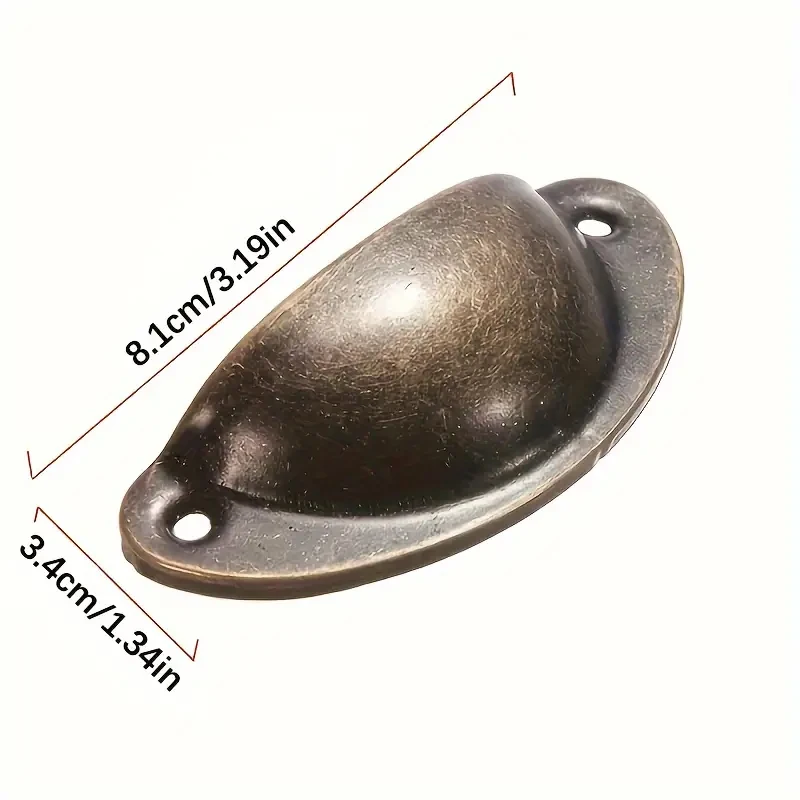 Door Handles Cabinet Handles 10 pcs Recessed Metal Pull Handles Ergonomic Grip Easy Installation Painted Finish