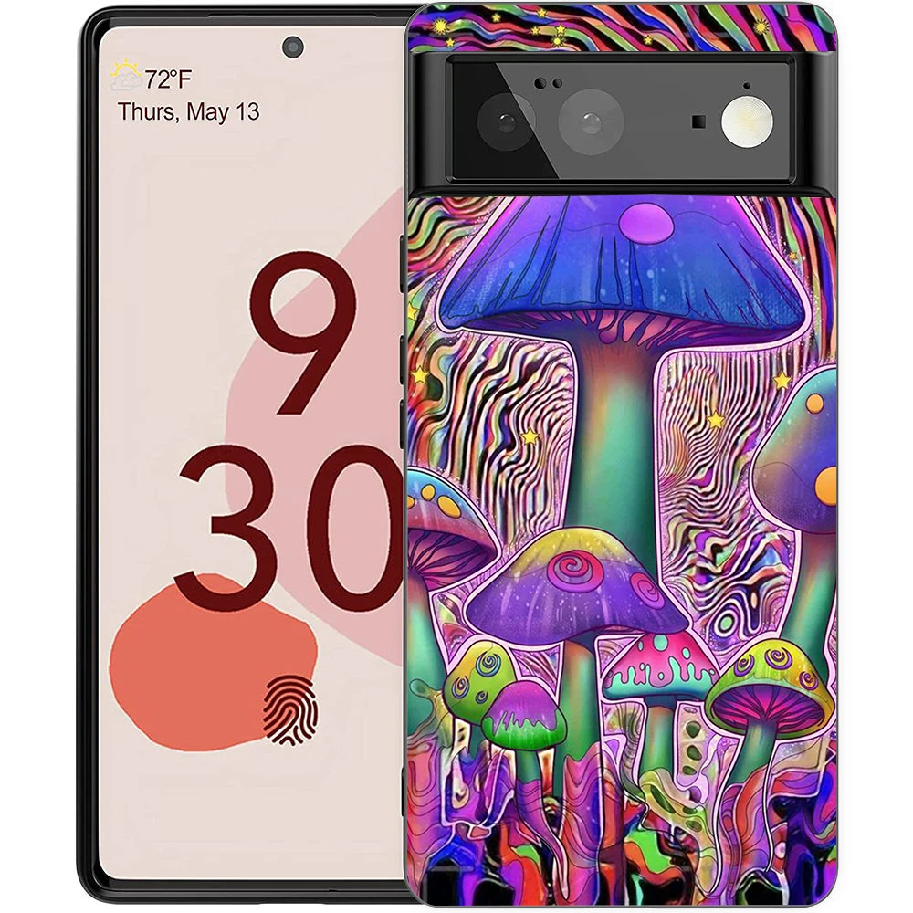 Pilz Telefon Fall Abdeckung für Google Pixel 8 7 6 7a 6a Pro 5g stoß feste Silikon weich 9 pro xl 8 pro 5g Shell Hüllen Taschen TPU – Detail 5