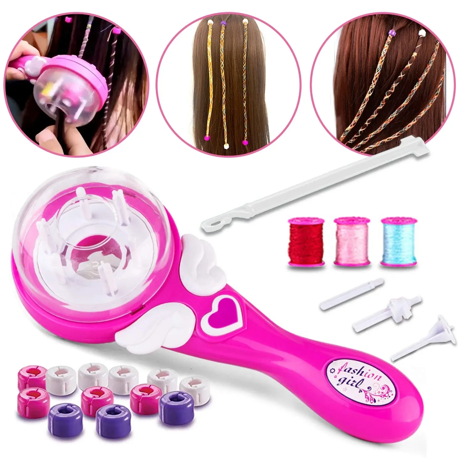 Hair Accessories Automatic Hair Braid Kits Tool Electric Children DIY Braiding Hairstyle Twist Machine Makeup Toys For Girl