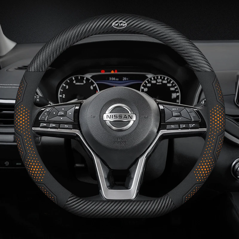 Фото Замша из углеродного волокна для Nissan Qashqai J11J10 Leaf XTrail March Tiida Kicks Versa Juke, аксессуары №3