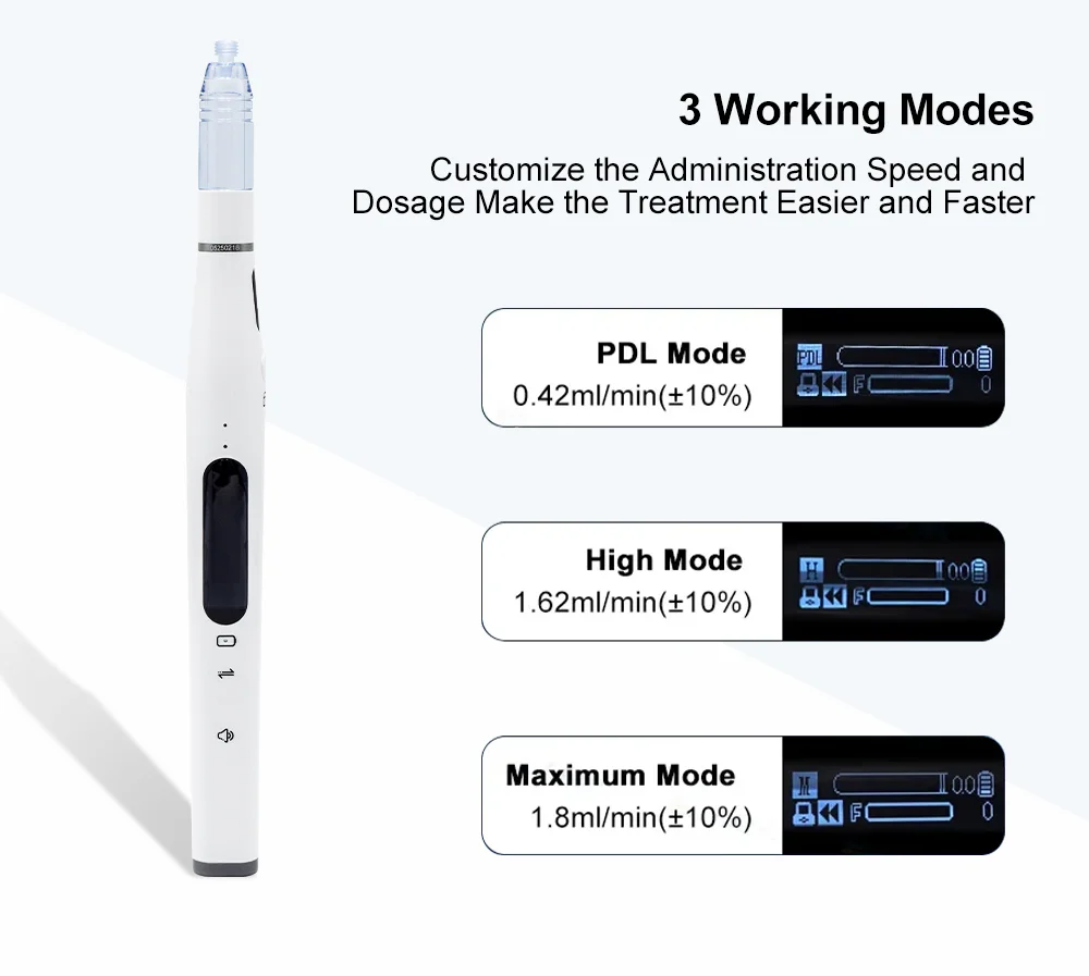 Dental Mini Oral Anesthesia Injector Booster With LCD Display Painless Local Anestheisa Injector No Pain Wireless Oral Injection