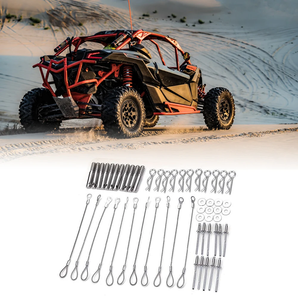 11 Pcs Clutch Cover Pin Kit Stainless steel Quick Release Belt Cover Tools For Can Am Maverick X3 2017-2023 OEM #715005045 рок island records group cranberries the wake up and smell the coff limited transparent vinyl edition rsd 2023 release lp