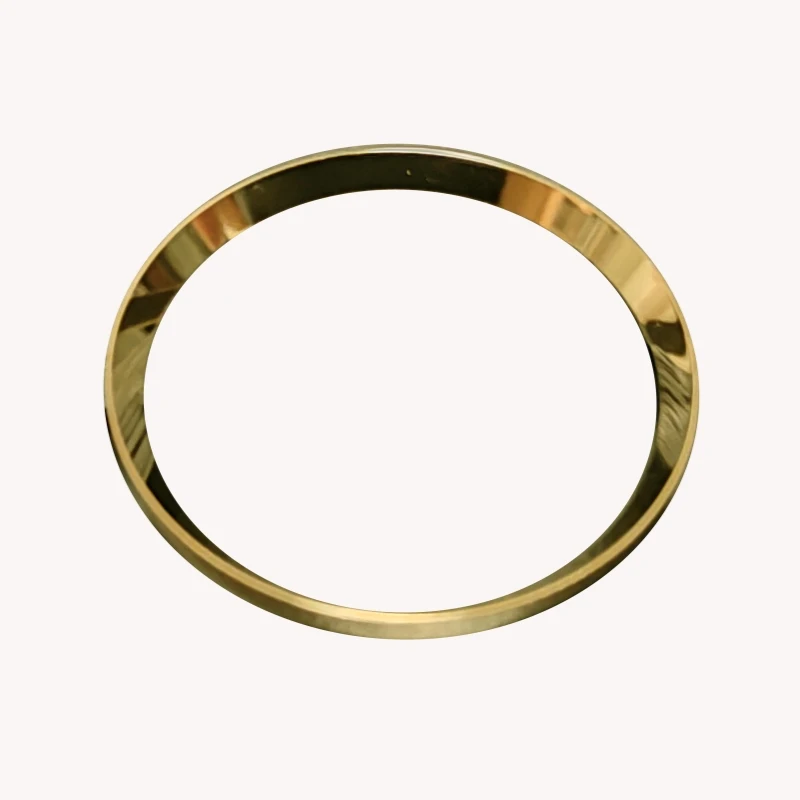 Luxury Black Silver Gold Chapter Ring for Watch Customization, 30.5mm Diameter