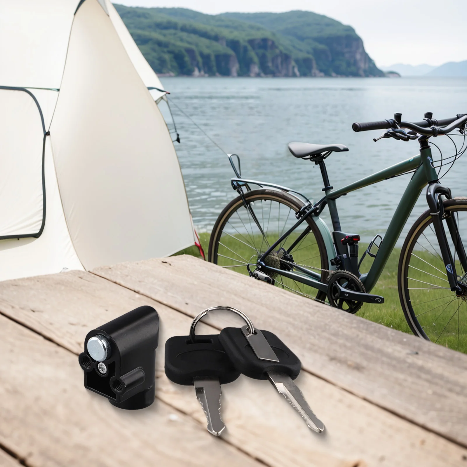 Ebike 배터리 보안용 Ebike 배터리 전원 잠금 키 실버 색상 설치가 용이함 좋은 호환성 금속 구조