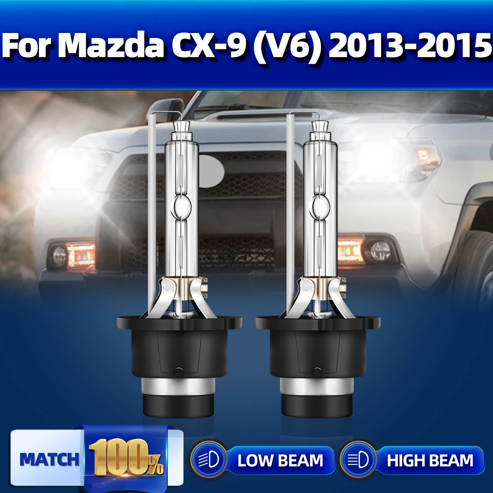 

2PCS 35W HID Xenon Light Bulbs 6000K White 12V Car LED Headlight 20000LM Xenon Headlamp For Mazda CX-9 (V6) 2013 2014 2015