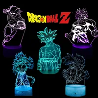 Dragon Ball Z Lampada 3D Goku Vegeta Gohan Broly 1
