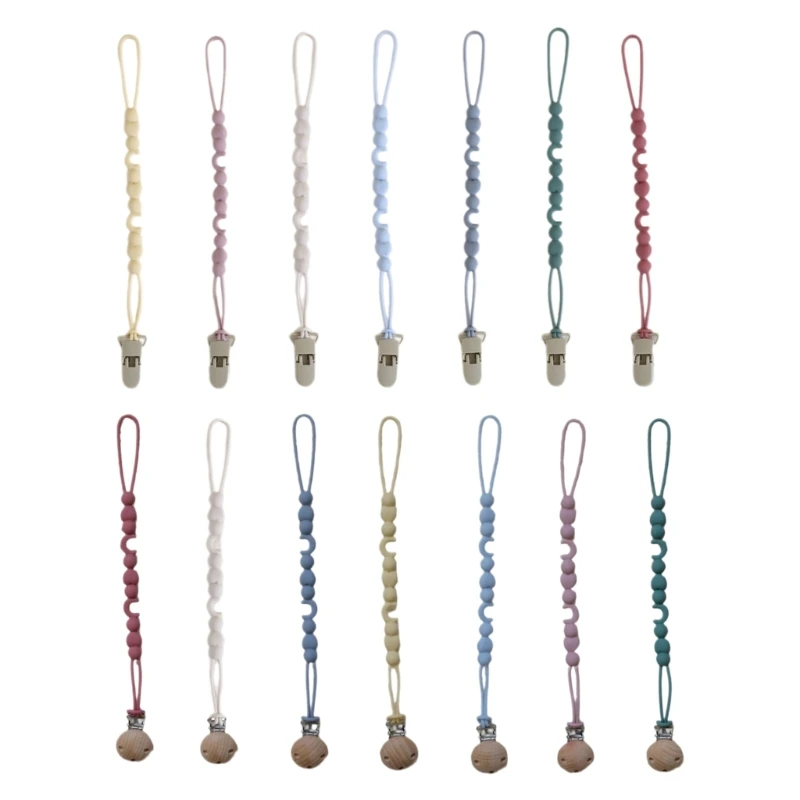 

Многофункциональная цепочка для детской соски, держатель для соски, практичный зажим для соски-цепочки, подходит для и малышей