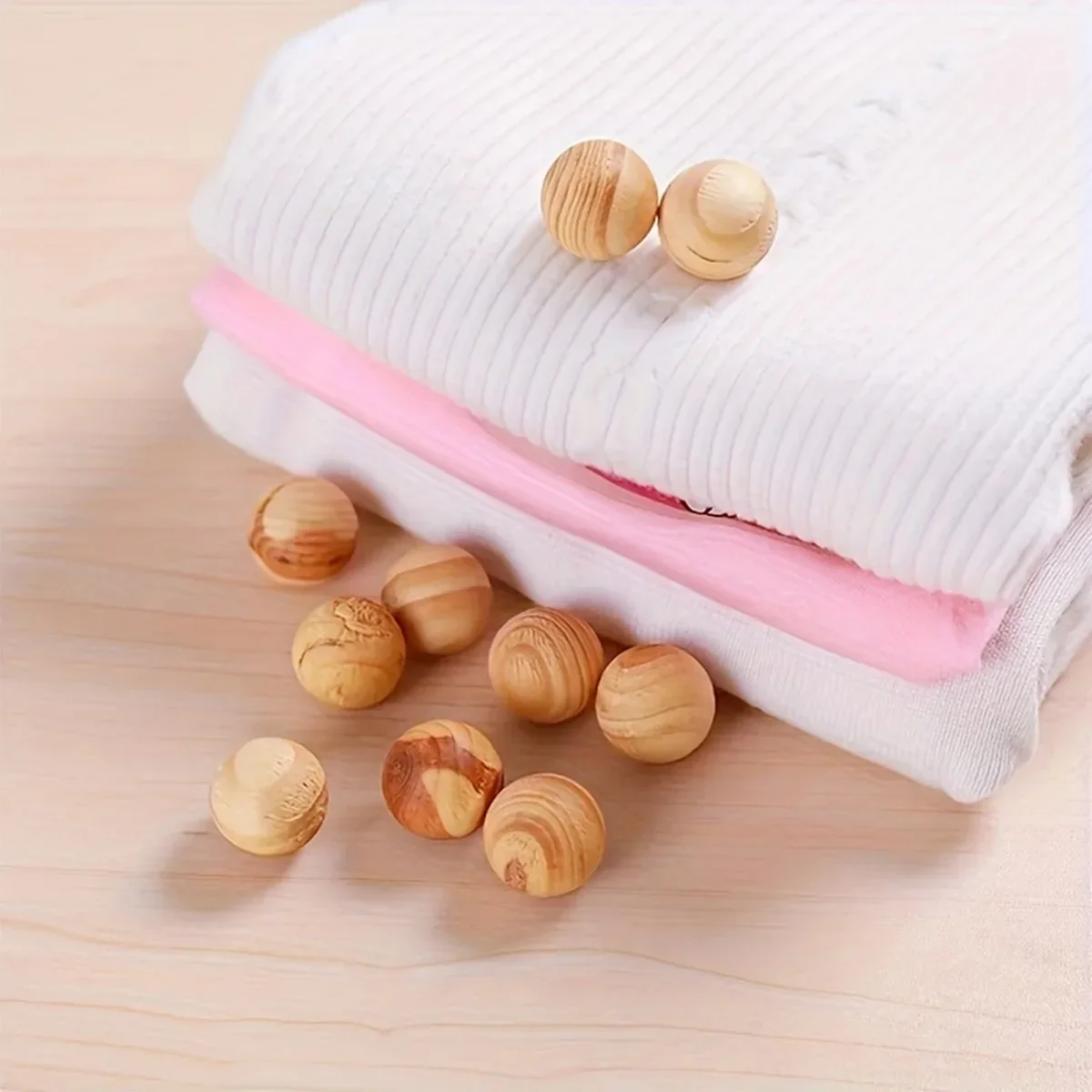 5pcs Wardrobe Camphor Wood Pills Odor Removal