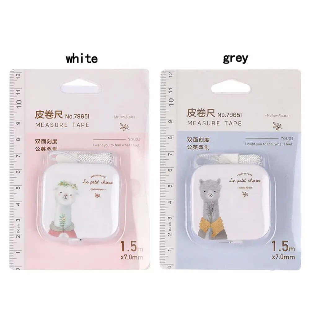 Tape Measure Measuring Tape Measuring Ruler 150cm Cute Alpaca Measure Ruler Creative Retractable Tape Centimeter Inch Tape Measure for Children Height Sewing Measuring Tool