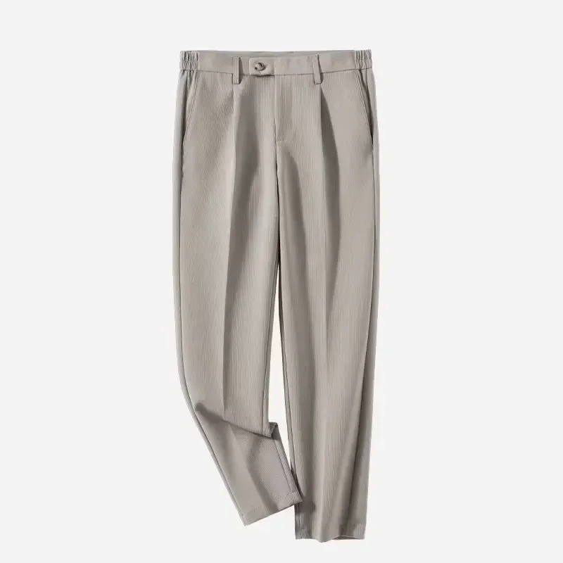 

Мужские деловые брюки A1406, тонкие плотные брюки в деловом стиле, размеры 1x L-5XL, на лето и осень