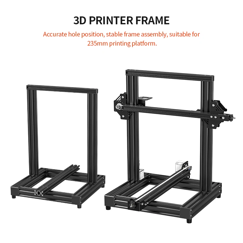 Kit de Estrutura do Quadro da Impressora 3d Ender3 Adequado para 235 mm 310 mm Perfil do Viveiro 2040 4040 para Faça Você Mesmo Prusa i3 Peças da Impressora 3d - Imagem 6