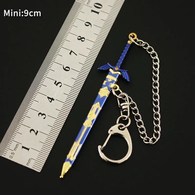 Tears of The Kingdom Weapon Hero Link Master Sword Keychain The Hyrule Fantasy Game Peripheral 9cm Sword Gifts Toys for Boys