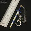 Tears of The Kingdom Weapon Hero Link Master Sword Keychain The Hyrule Fantasy Game Peripheral 9cm Sword Gifts Toys for Boys 4