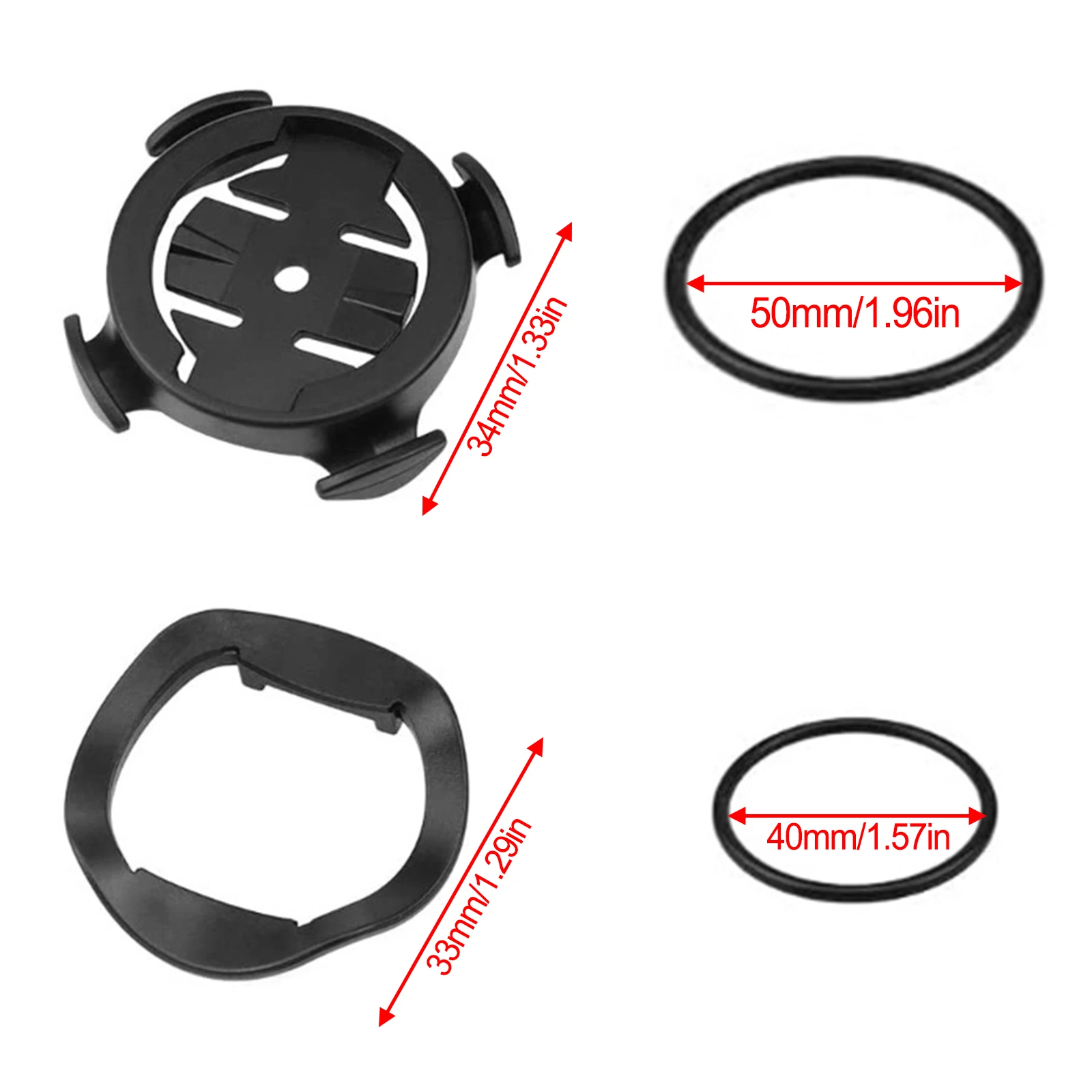 Bike Holder for Garmin For Edge 130 200 500 510 520 530 800 1000 Secure Attachment Convenient Viewing Lightweight Design