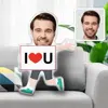 Custom Face Minime Throw  I love you Pillow Personalized Minime Throw Pillow Gifts cushion for boy Big Head DIY 1
