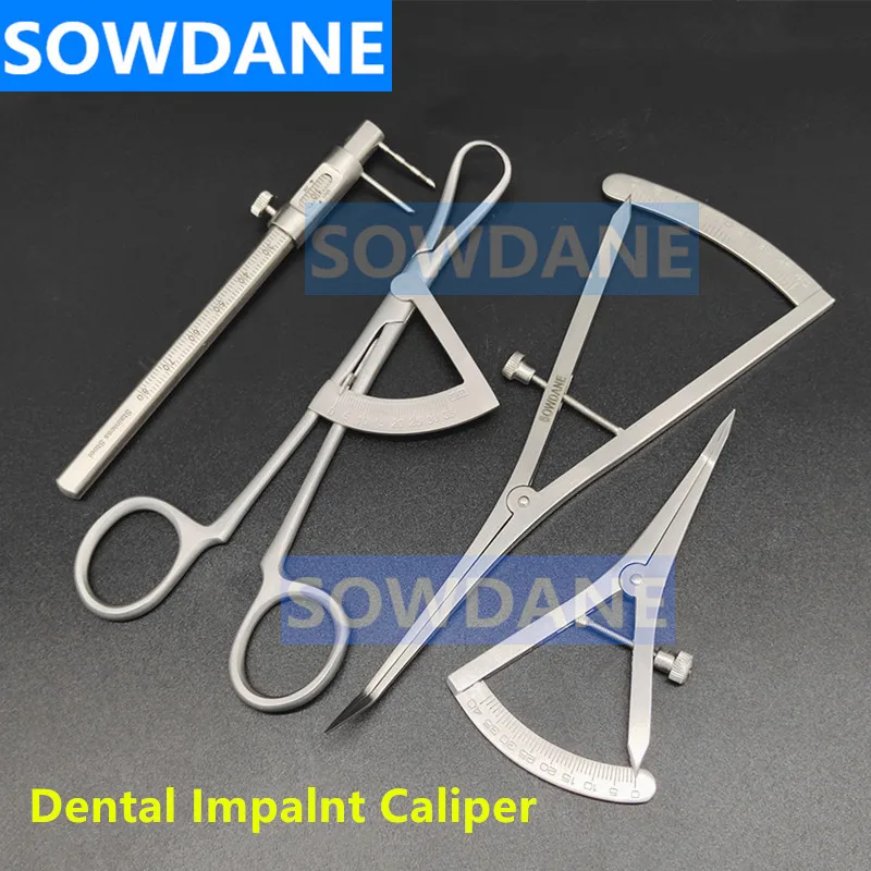 Dental Implant Castroviejo Bone Caliper Dental Crown Gauge Calipers