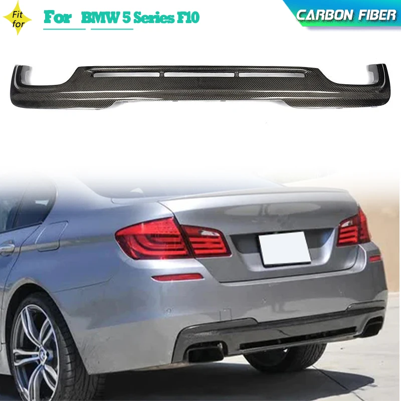 

Губа диффузора заднего бампера из углеродного волокна для BMW 5 серии F10 M Sport 2012-2016 гоночный задний диффузор бампер Защита для губ