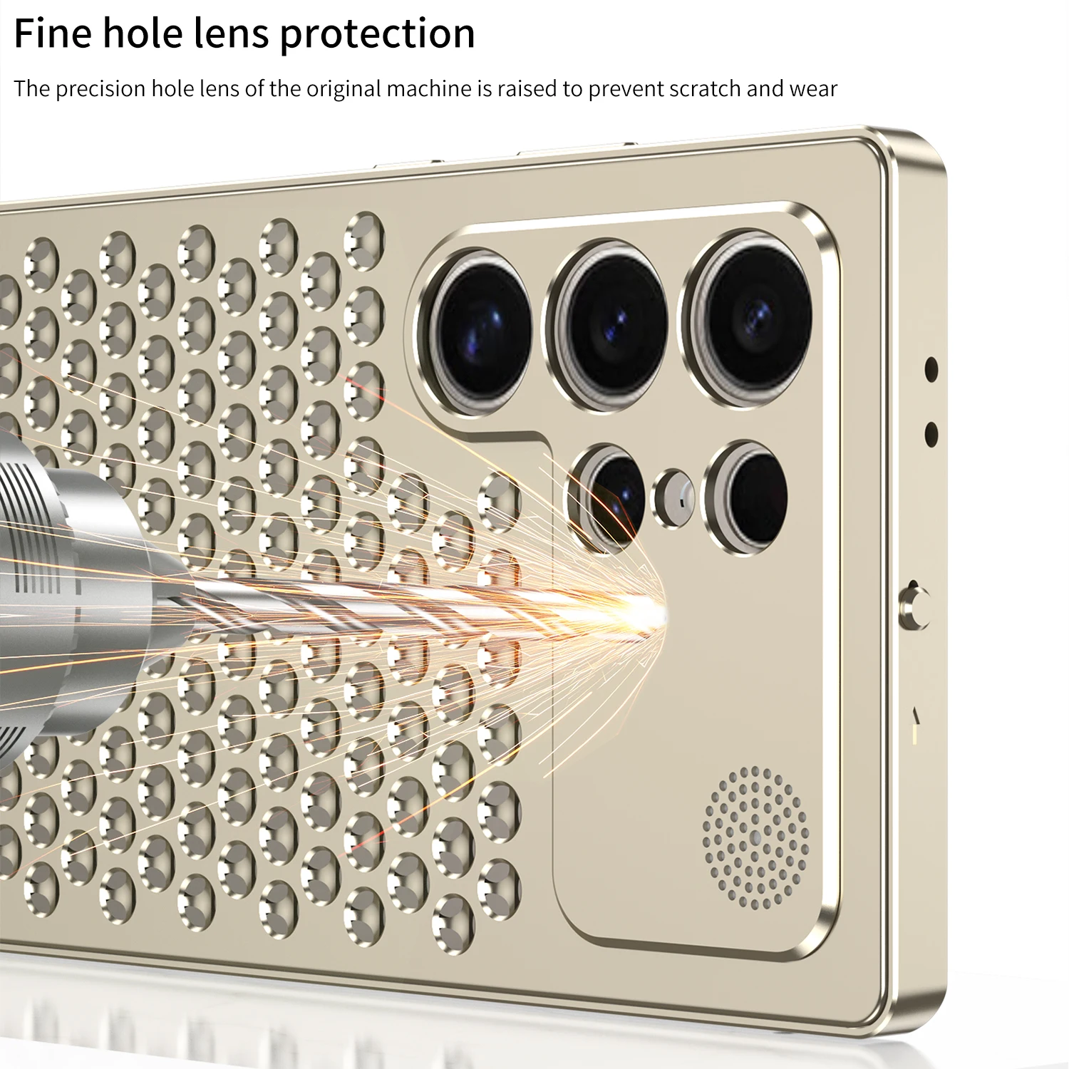 S24 Ultra Cooling Aromatherapy Men's Armor Aluminum Metal Case For Samsung Galaxy S24 plus S23 Ultra Cover Heat Dissipation