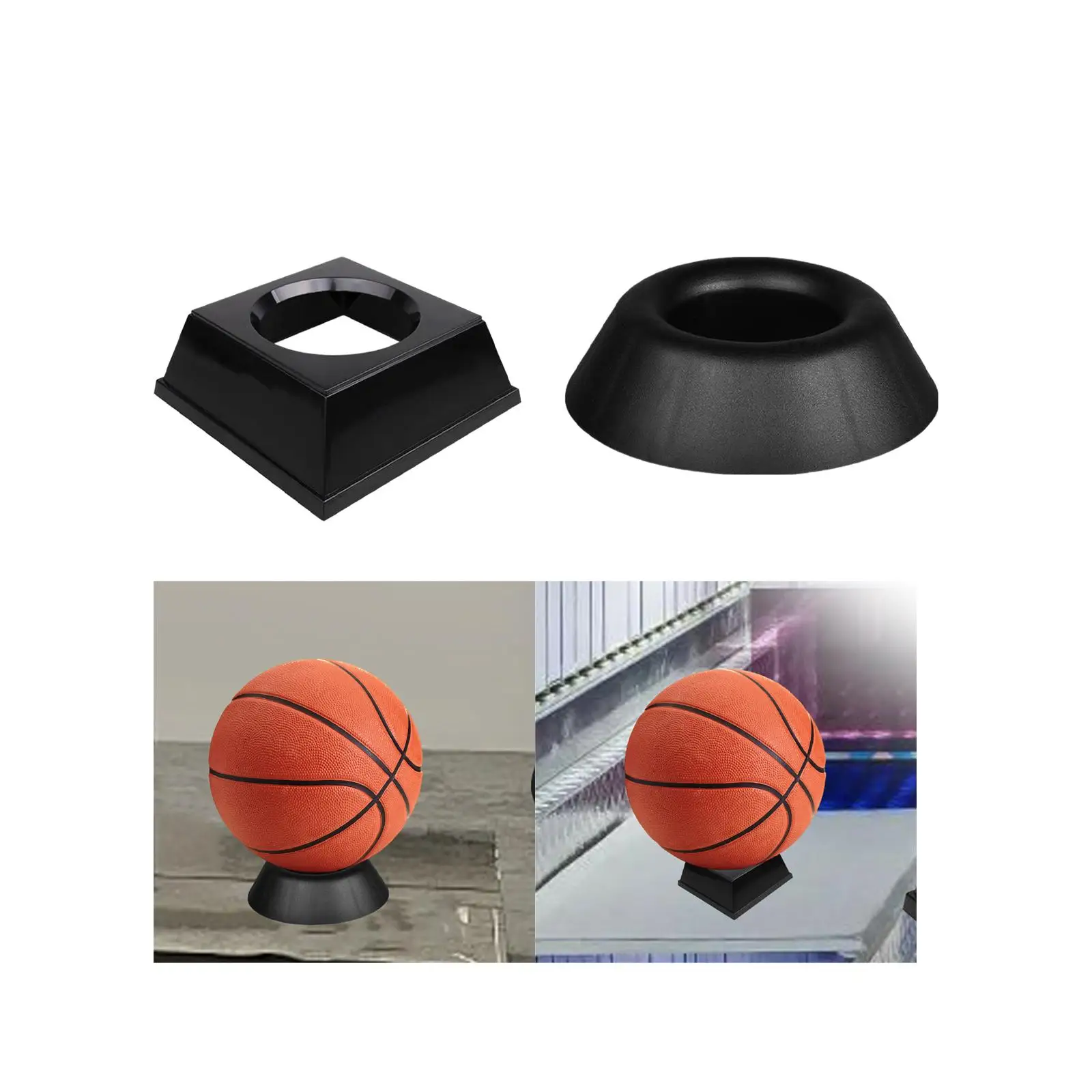 Ball Display Stand Tabletop Memorabilia Ball Pedestal Sports Ball Storage Rack for Bowling Rugby Ball Soccer Football Basketball