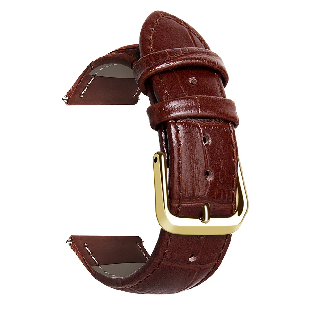 Premium Calfskin Leather Watch Strap with Free Tool - Universal Fit