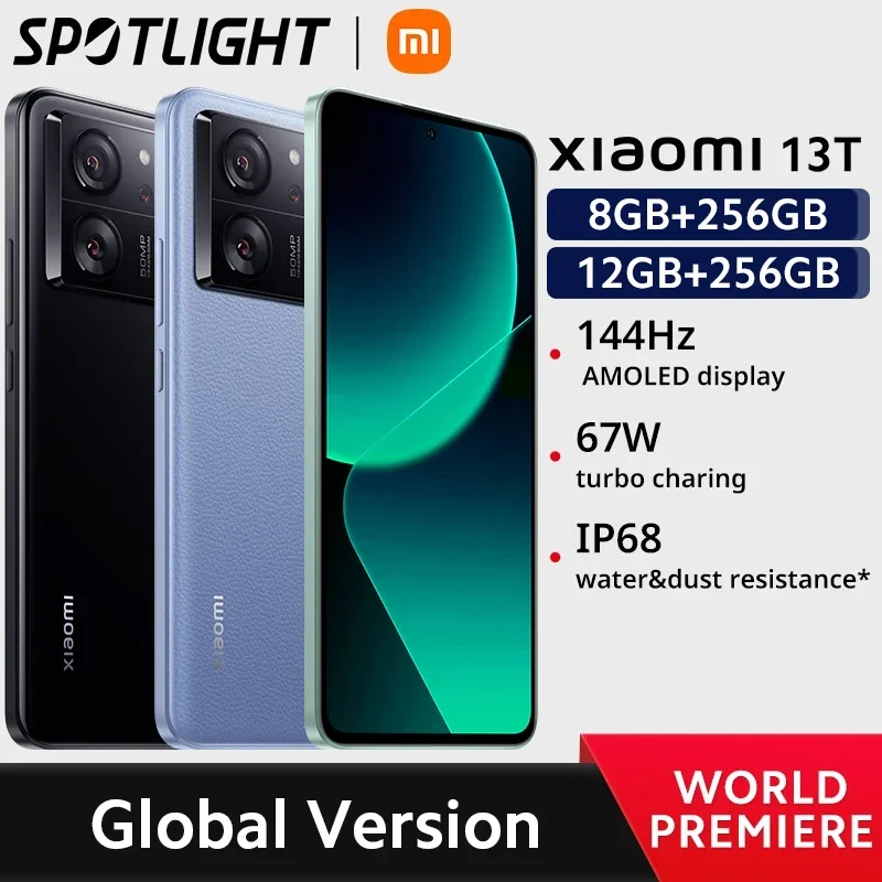 Xiaomi 13T Global Version 50MP Camera IP68 Water 144Hz AMOLED Displa MTK  Dimensity 8200-Ultra 67W turbo charing NFC MIUI 14 - AliExpress