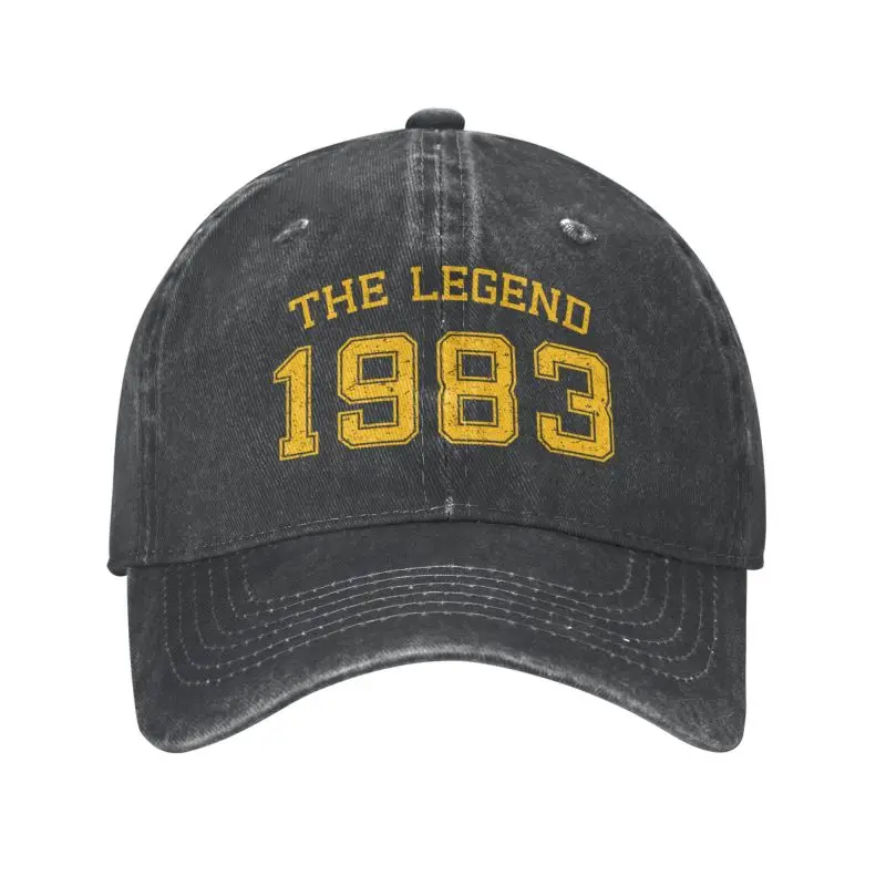 

Classic Unisex Cotton The Legend Born In 1983 Baseball Cap Adult Adjustable Dad Hat for Men Women Hip Hop