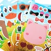 6 Sheets/Set Farm Animals Assembled Sticker Kids DIY Make Animal Facial Expression Stickers Creative Toys Gift 5
