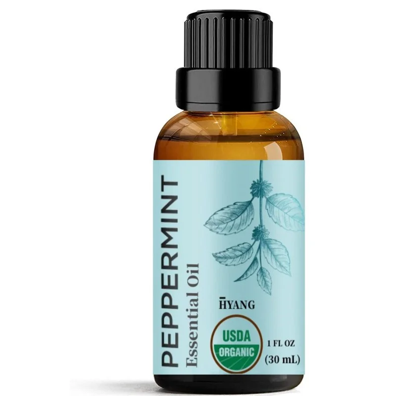(peppermint) Handcraft Peppermint Essential Oil 100 Pure & Natural to Clear Acne and Boost Hair