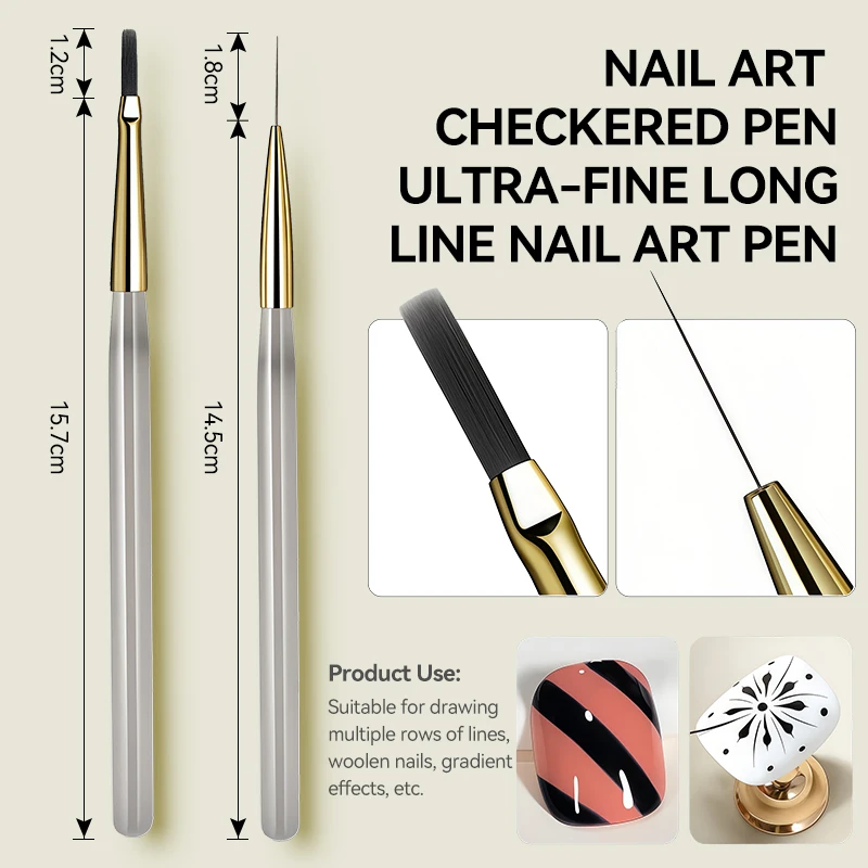 Premium Nail Art Brush Set for Professional Manicure Design