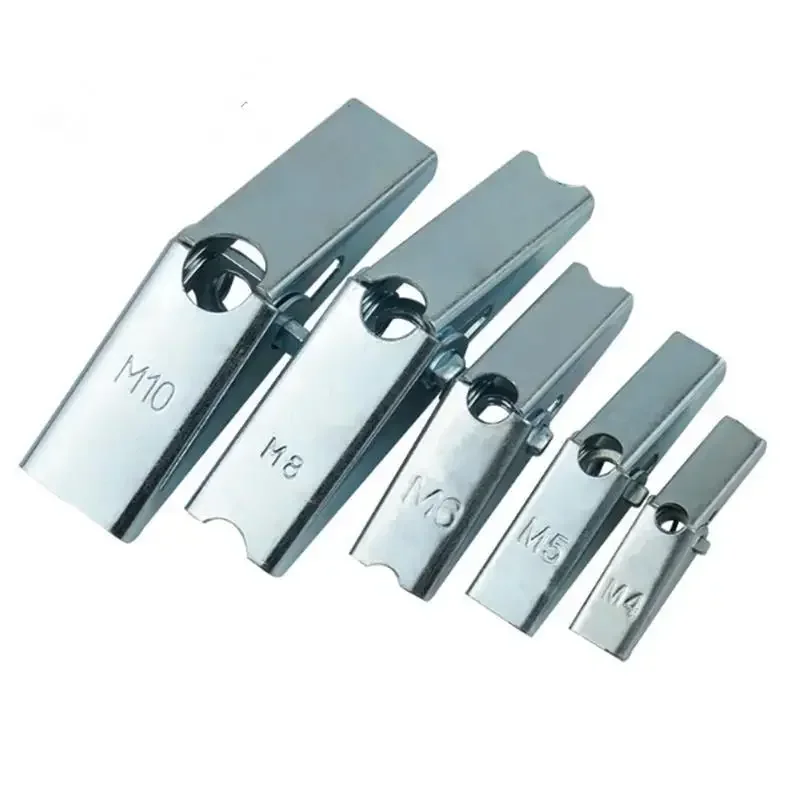 10PCS Plasterboard Hollow Wall Cavity Wall Fixing Spring Toggle Anchor Ceiling Dry Anchors No Bolt M3 M4 M5 M6 M8 M10